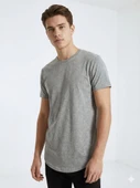 Erkek Oval Kesim (Longline) Basic T-Shirt thumbnail 6