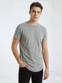 Erkek Oval Kesim (Longline) Basic T-Shirt thumbnail 11