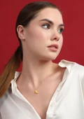 Muz Altın Kolye 43 cm thumbnail 1