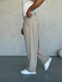 Pileli Kumaş Baggy Pantolon thumbnail 2