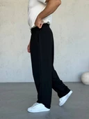 Pileli Kumaş Baggy Pantolon thumbnail 6