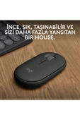 910-007015 M350S Pebble 2 Siyah Bluetooth Optik Mouse thumbnail 3