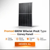 Promod 680W Bifacial ProX Type Güneş Paneli thumbnail 2