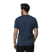Jack Wolfskin Tech Erkek Tişört - Dark Sea thumbnail 3