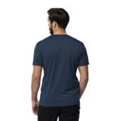 Jack Wolfskin Tech Erkek Tişört - Dark Sea thumbnail 6