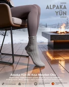Kadın Alpaka Yün Çorap 3’lü Paket thumbnail 8