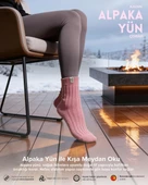 Kadın Alpaka Yün Çorap 3’lü Paket thumbnail 11