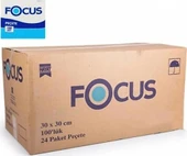 Focus Extra Kare Servis Peçetesi 30x30 cm 100'lü 24 Paket thumbnail 4