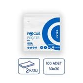Focus Extra Kare Servis Peçetesi 30x30 cm 100'lü 24 Paket thumbnail 3