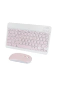 corcishop İpad Mini 2 7.9 inç Uyumlu Kablosuz Bluetooth Klavye+Mouse Set thumbnail 1