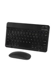 corcishop İpad Mini 2 7.9 inç Uyumlu Kablosuz Bluetooth Klavye+Mouse Set thumbnail 2