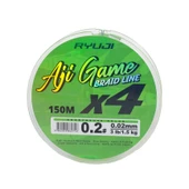 RYUJI AJI GAME 4X,150M, CHARTREUSE İP MİSİNA thumbnail 1