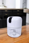 Şarjlı Mini El Rondosu Doğrayıcı Taşınabilir 250 ml Çelik Bıçaklı thumbnail 4
