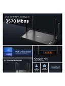 TP-Link Archer BE220 4 Port 3600 Mbps Router thumbnail 2