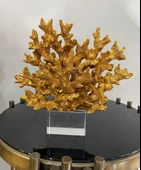 Dekoratif Kristal Kaideli Mercan Biblo Bronz thumbnail 4