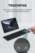 Plentiful Katlanabilir Bluetooth Type-c Klavye Türkçe Q Android / Ios siyah thumbnail 5