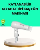 Katlanabilir Seyahat Tipi Saç Kurutma Makinesi Çift Kademeli Ayar thumbnail 1