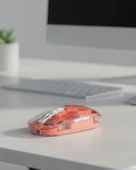 Sessiz Tıklamalı Şeffaf Mouse Bluetooth ve USB Uyumlu thumbnail 1