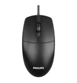 PHILIPS SPK7247B KABLOLU OFİS MOUSE SİYAH thumbnail 1