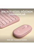 920-012247 Pebble 2 Combo Pembe Kablosuz Klavye Mouse Seti thumbnail 2