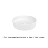 Creavit LP145 LOOP Masa Üstü Çanak Lavabo Beyaz 45cm thumbnail 2