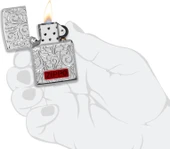 Zippo Armor® Swirl Pattern Dizayn Çakmak thumbnail 4