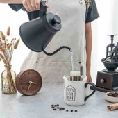 Barista Kettle Slim Siyah 800 ml (BKS-08) thumbnail 1