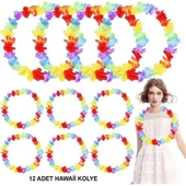 Hawaii Çiçekli Boyun Kolyesi 12 Adet thumbnail 1