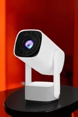 Şarjlı Projeksiyon Oyun Sinema Projektörü 4K HD Görüntü Kaliteli thumbnail 3