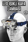 Kafa Lambası Hafif ve Esnek Çift Anahtarlı Far Led Işık thumbnail 1