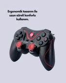 Ergonomik Tasarımlı Kablosuz Bluetooth Gamepad Titreşimli thumbnail 3