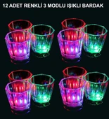 LED Işıklı Eğlence Bardak Seti 12 Adet thumbnail 1