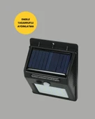 Sensörlü 20 LED Solar Duvar Lambası 3 Metre Algılama Mesafesi thumbnail 2