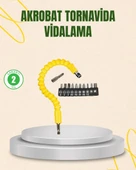12 Parça Akrobat Vidalama Uç Seti Esnek Dar Alan Kullanım thumbnail 1