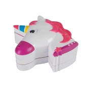 2602 Unicorn Şekilli 3 Katlı Makyaj Güzellik Seti thumbnail 2