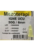Mezoterapi Iğne Ucu 30g 6mm 100 Adet thumbnail 2