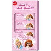 Barbie Islak Mini Cep Mendili 8'li thumbnail 1