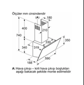 Profilo DVK6J360 Duvar Tipi Davlumbaz 60 CM Siyah thumbnail 6