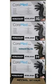 COREMED Siyah Nitril eldiven XL Koli 20 paket thumbnail 3