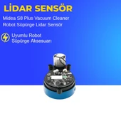 Midea S8 Plus Vacuum Cleaner Robot Süpürge Lidar Sensör thumbnail 3