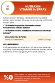 Nutraxin Vitamin D3 Sprey 1000 IU 30 ml thumbnail 2