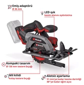 Einhell TP-CS 18/136-C Lİ Solu Mini Daire Testere 4331240 thumbnail 3