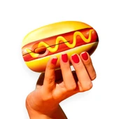 Mustard Hot Dog Kablosuz Mouse thumbnail 1