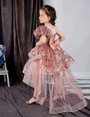 GALA payetli tek kollu çocuk elbise thumbnail 8