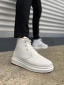 Beyaz Bağcıklı Erkek Sneaker Bot thumbnail 3