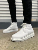 Beyaz Bağcıklı Erkek Sneaker Bot thumbnail 2