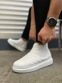 Beyaz Lastikli Erkek Sneaker Bot thumbnail 1