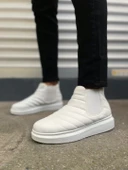 Beyaz Lastikli Erkek Sneaker Bot thumbnail 2