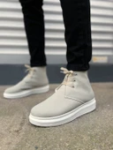 Gri Süet Bağcıklı Erkek Sneaker Bot thumbnail 2