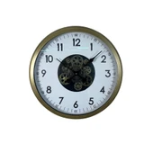Vintage 60 Cm Çarklı Modern Duvar Saati thumbnail 3